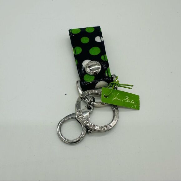 NWT Vera Bradley Loop Keychain Polka Dot - Picture 2 of 4